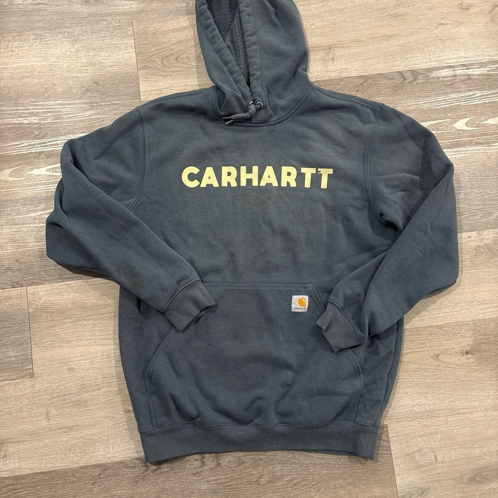 Carhartt Men's Dark Gray-Blue Hoodie